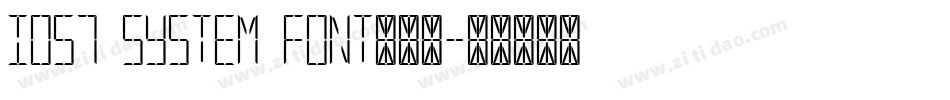IOS7 system font转换器字体转换